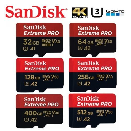 Sandisk Extreme Pro Memory Card Sd Card 64gb 512gb 128gb 256gb